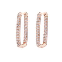 Pendientes Rosato Mujer Bianca in Plata Cubic Zirconia RZBI24